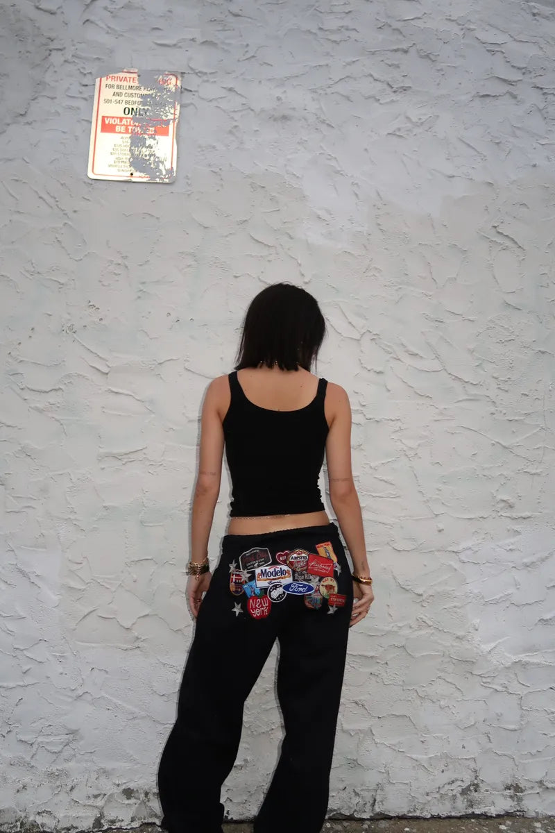 "Patched-Up" Sweatpants