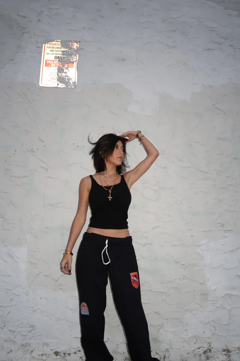 "Patched-Up" Sweatpants